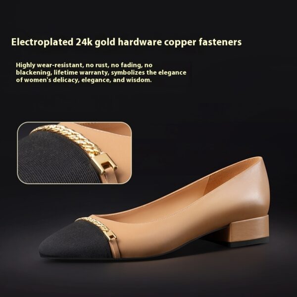 Plus Size Spring And Autumn Leather Soft Bottom Women's Shoes - Image 4