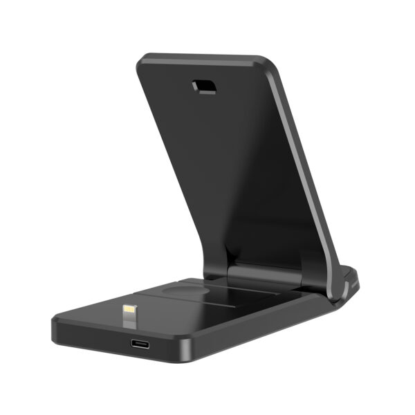 Portable Folding Wireless Charging Mobile Phone Desktop Support Frame - Image 3