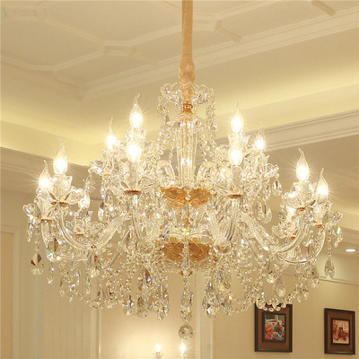 Luxury Crystal Chandelier In Living Room - Image 4