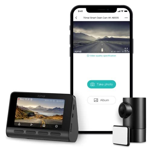 70mai A800S-1 4K Dash Cam Car DVR 24H Support Parking Monitor Rear Or Internal Camera - Image 3