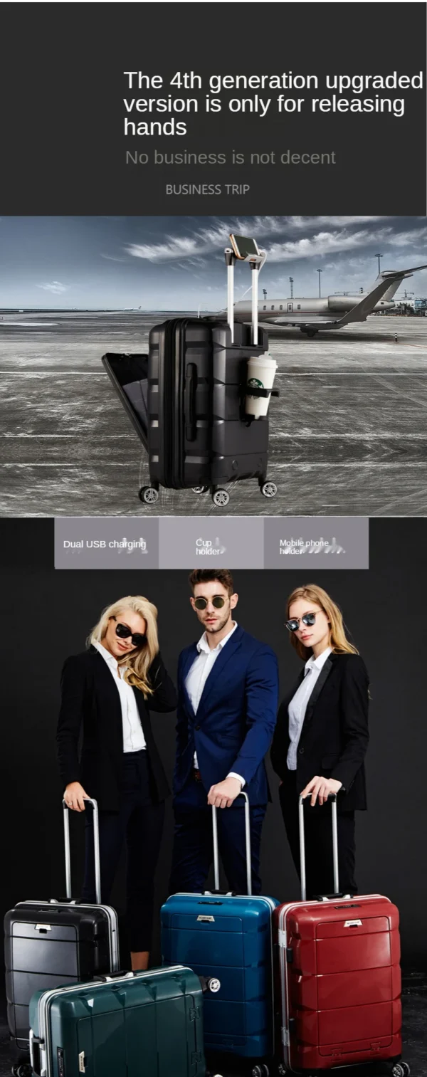 Multifunctional Computer Luggage Aluminum Frame - Image 14