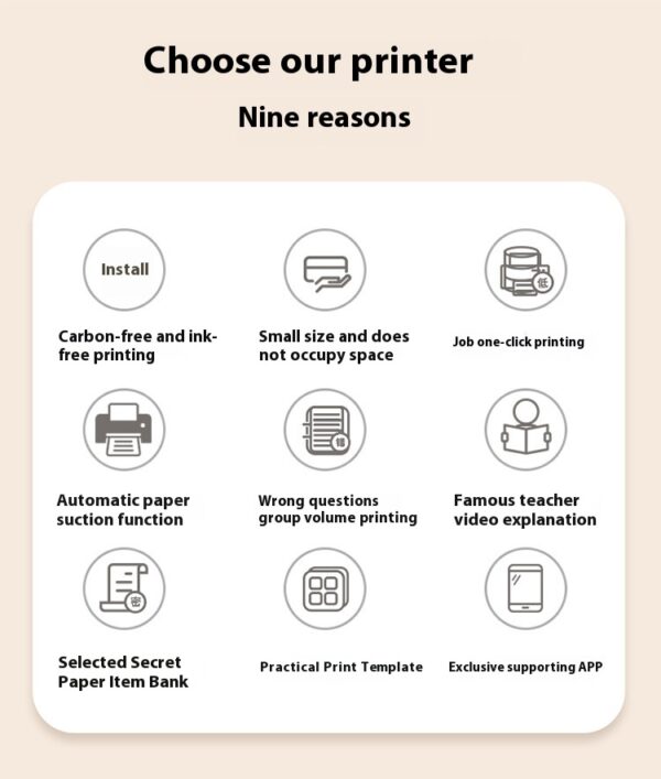 Cross-border A4 Printer Bluetooth Connection Wireless Mobile Phone Computer Office Home Portable Tattoo Printer - Image 31