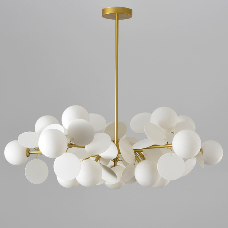 Nordic Chandelier Modern Minimalist Living Room Bedroom Lighting - Image 13