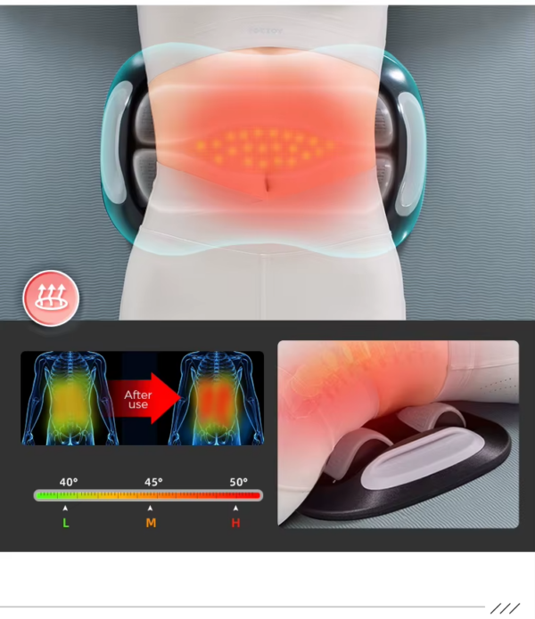 Constant Temperature Heat Therapy Multi-Frequency Vibration Stretch Simple Operation Electric Lumbar Traction Device - Image 10