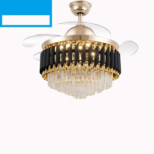 LED Frequency Conversion Fan Light Crystal Chandelier - Image 7