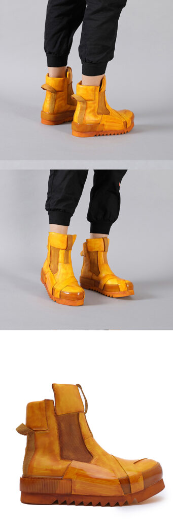 Design Leather Handmade Retro Thick Soled Heightening Casual Shoes
