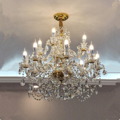 Luxury Crystal Chandelier In Living Room - Image 9