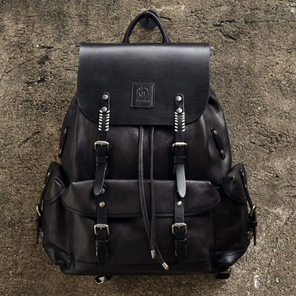 First Layer Leather Men's Large Capacity Travel Backpack - Image 12
