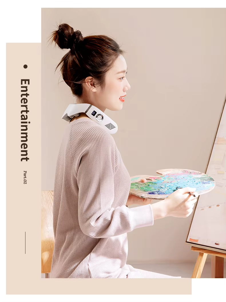 Wholesale Customized Wireless Personal Portable Neck Wearable Massagers Cold And Warm Hanging Neck Massager - Image 19