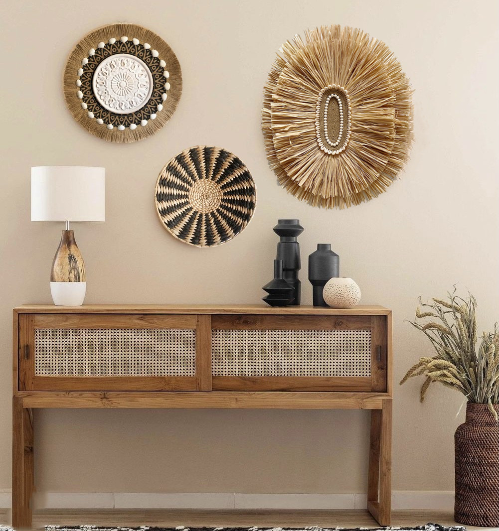 Moroccan Bohemian Wall Decor Hanging Plate - Image 1