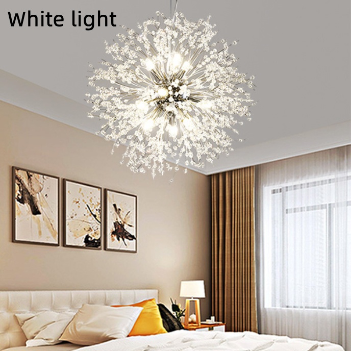 Dandelion Crystal Chandelier Restaurant Bedroom Clothing Shop Lighting - Image 30