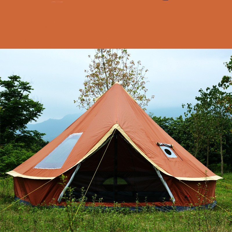 Yurt Tent Outdoor Camping Pyramid Chimney Sunscreen - Image 10