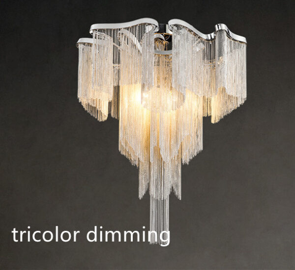 Nordic Light Luxury Tassel Aluminum Chain Living Room Ceiling - Image 9