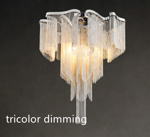 Nordic Light Luxury Tassel Aluminum Chain Living Room Ceiling - Image 10