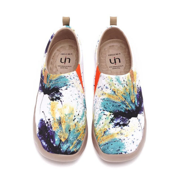 Women's Casual Shoes Painted Walking Slip On Lightweight Loafers Comfortable Canvas Fashion Sneakers - Image 31