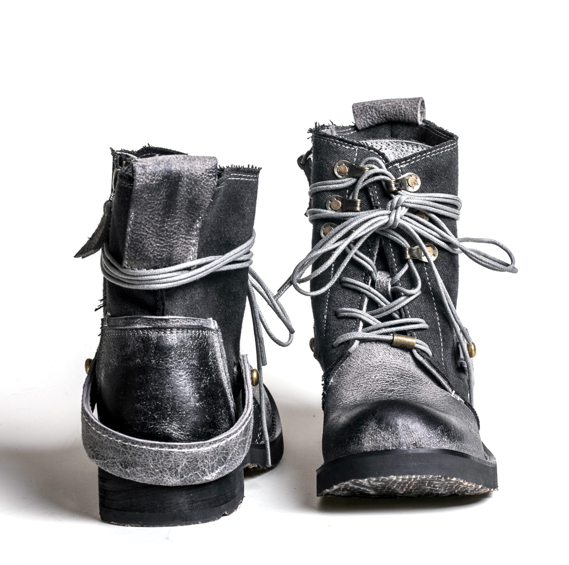 Outdoor Japanese Vintage Shoes Canvas Martin Boots - Image 57