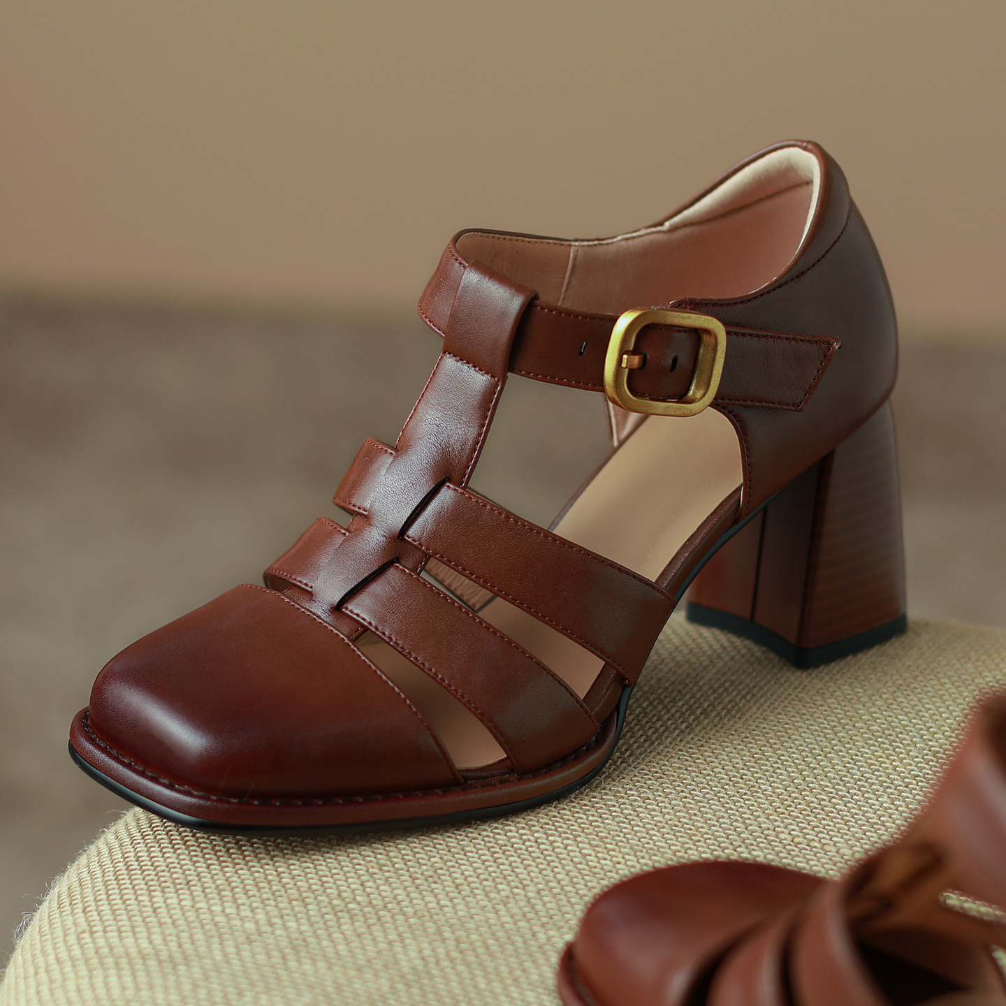Baotou Hollow-out Sandals Women