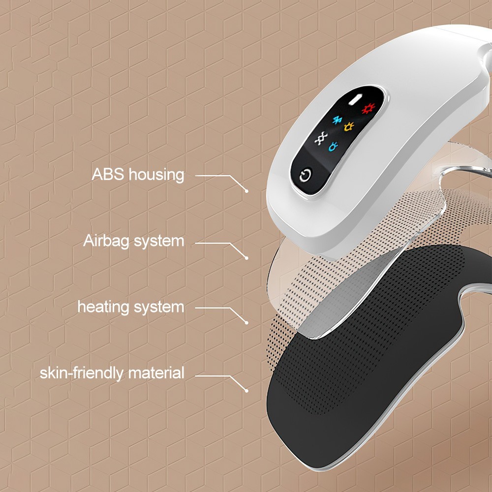 Smart Eye Massager Vibration Heat Airbag Relieve Eye Fatigue Strain Bluetooth