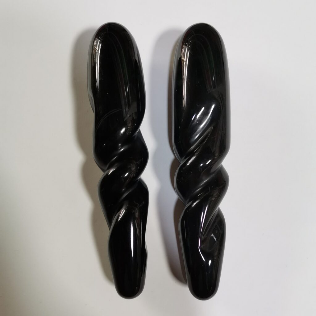 Natural Obsidian Polished Massage Stick For Acupressure And Point Stimulation