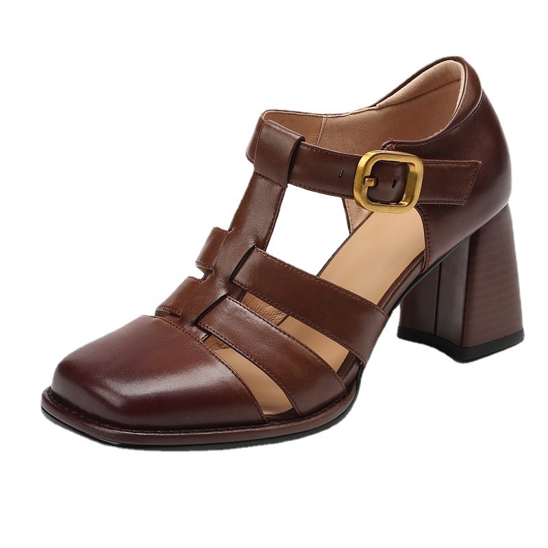 Baotou Hollow-out Sandals Women