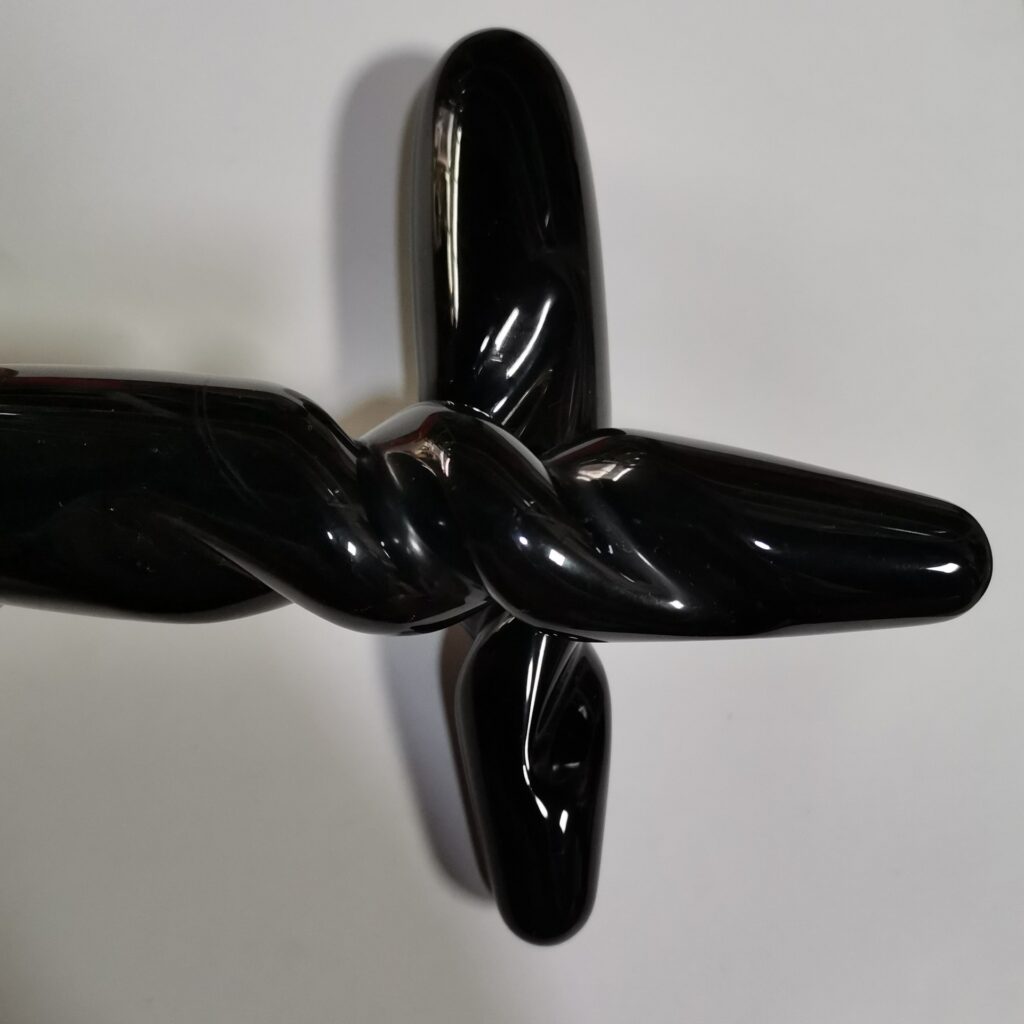 Natural Obsidian Polished Massage Stick For Acupressure And Point Stimulation