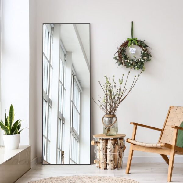 Rectangle Full Body Mirror, Full Length Standing Mirror, Hanging Or Leaning, For Home - Image 3