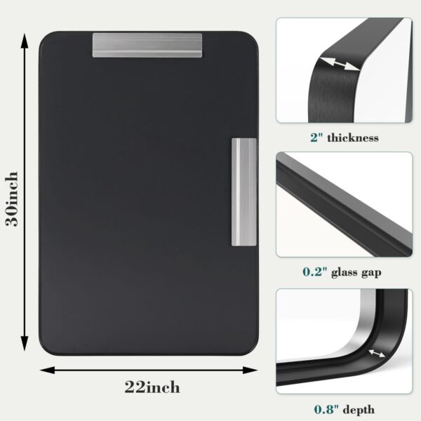 Wall Mirror With Rectangular Metal Frame - Image 6