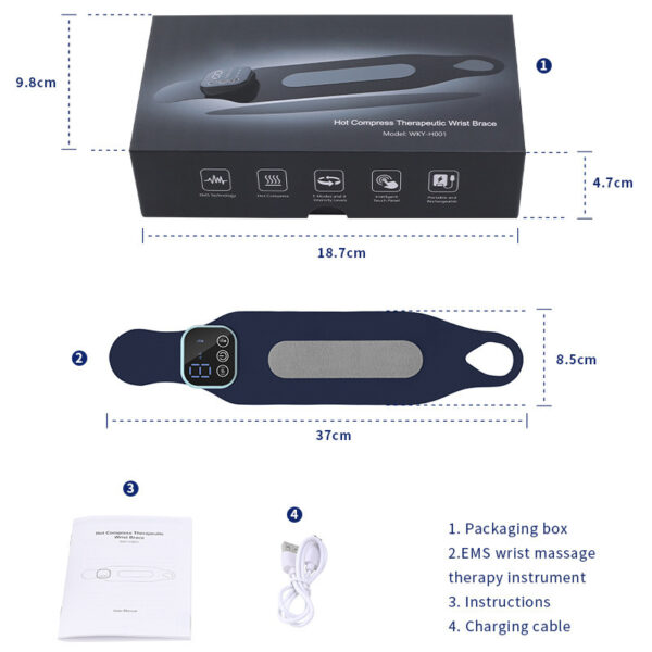 Wristband Home Hand Equipment Hand Physiotherapy Hot Compress Pain Rehabilitation Artifact - Image 3