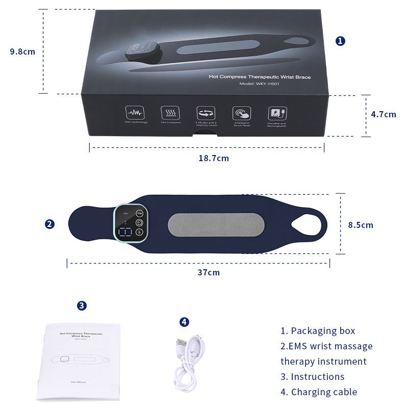 Wristband Home Hand Equipment Hand Physiotherapy Hot Compress Pain Rehabilitation Artifact - Image 3