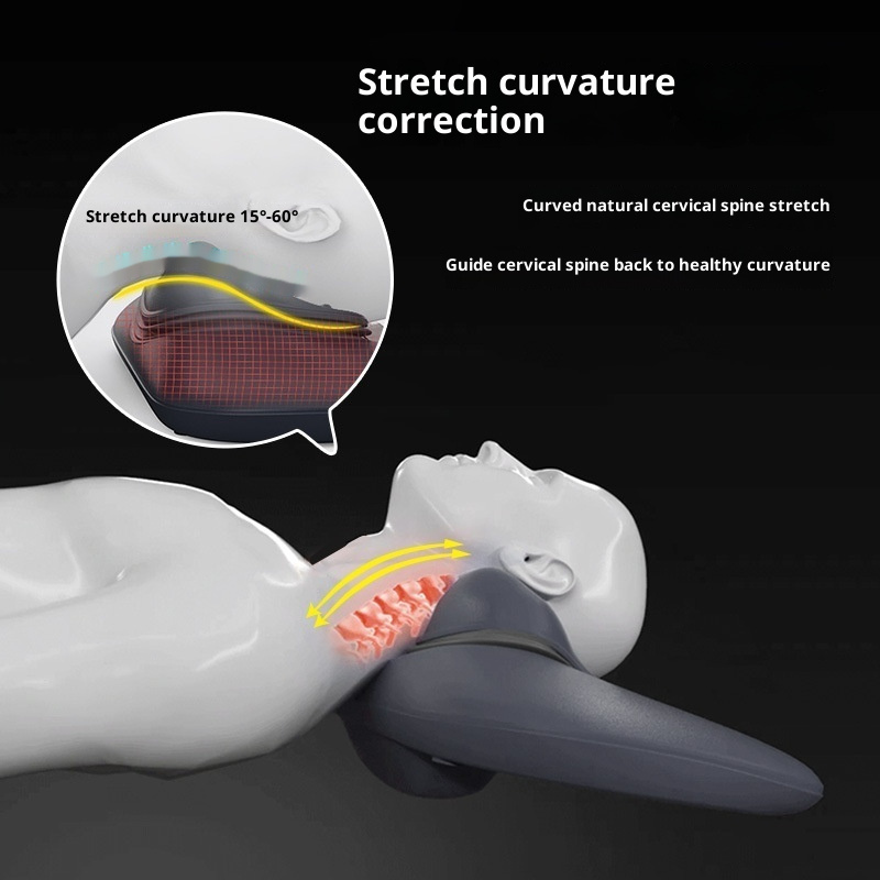 Cervical Red Light Heat Compress Traction Vibration Kneading Multifunctional Home Massage Pillow
